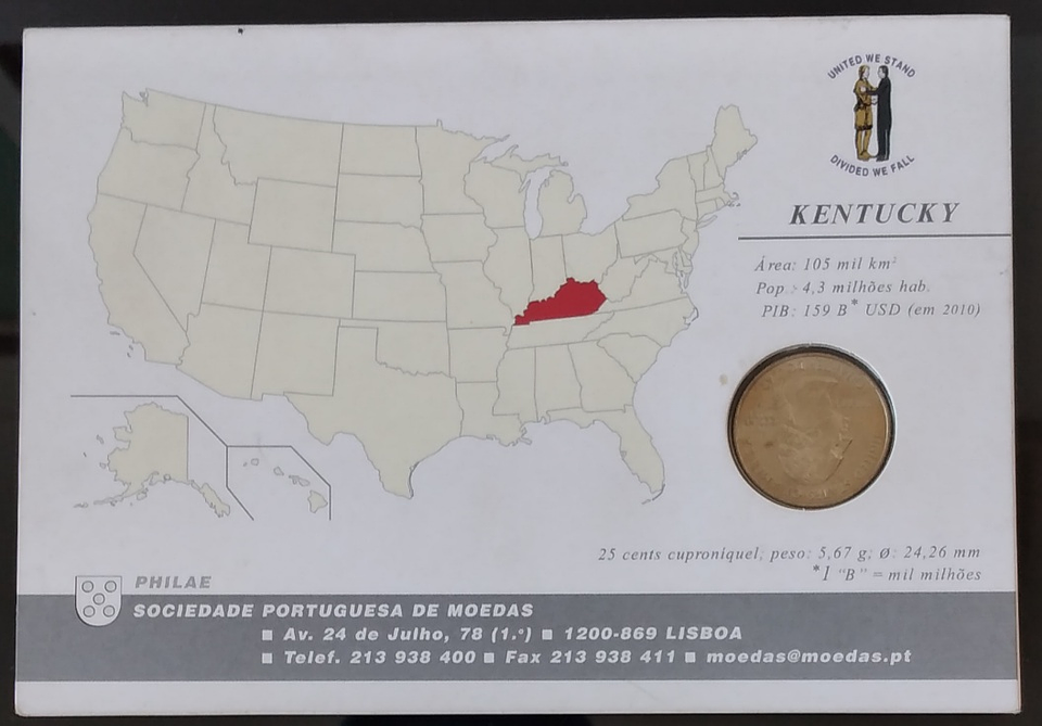 Moedas 25 cents USA 3