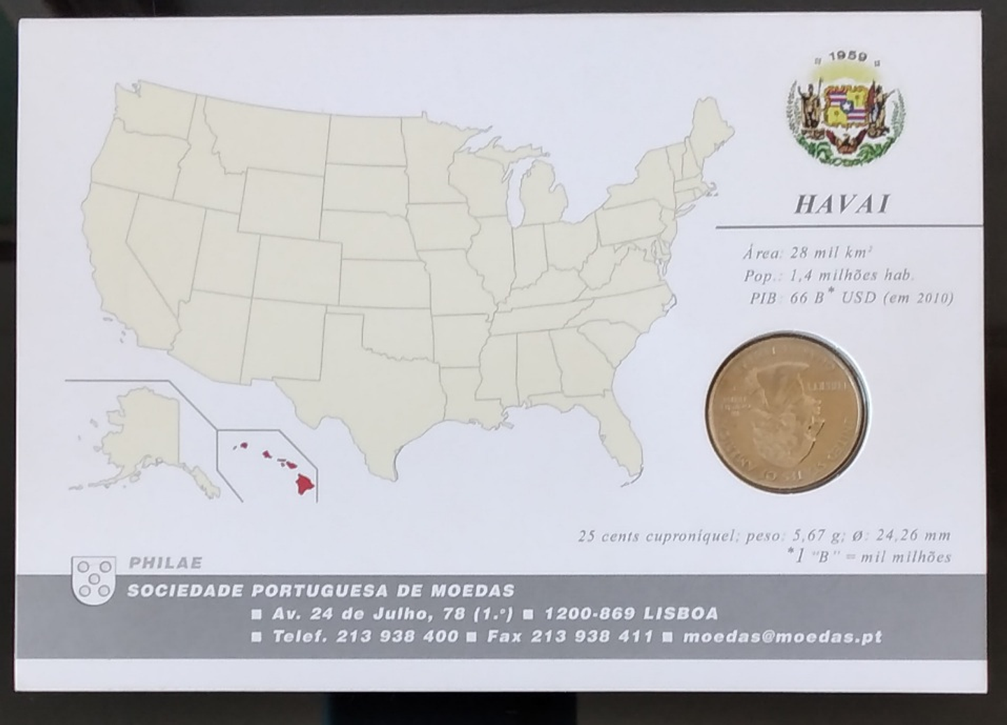 Moedas 25 cents USA 4