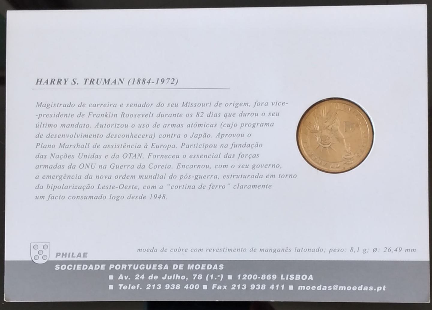 Moeda de 1 dolar USA 2