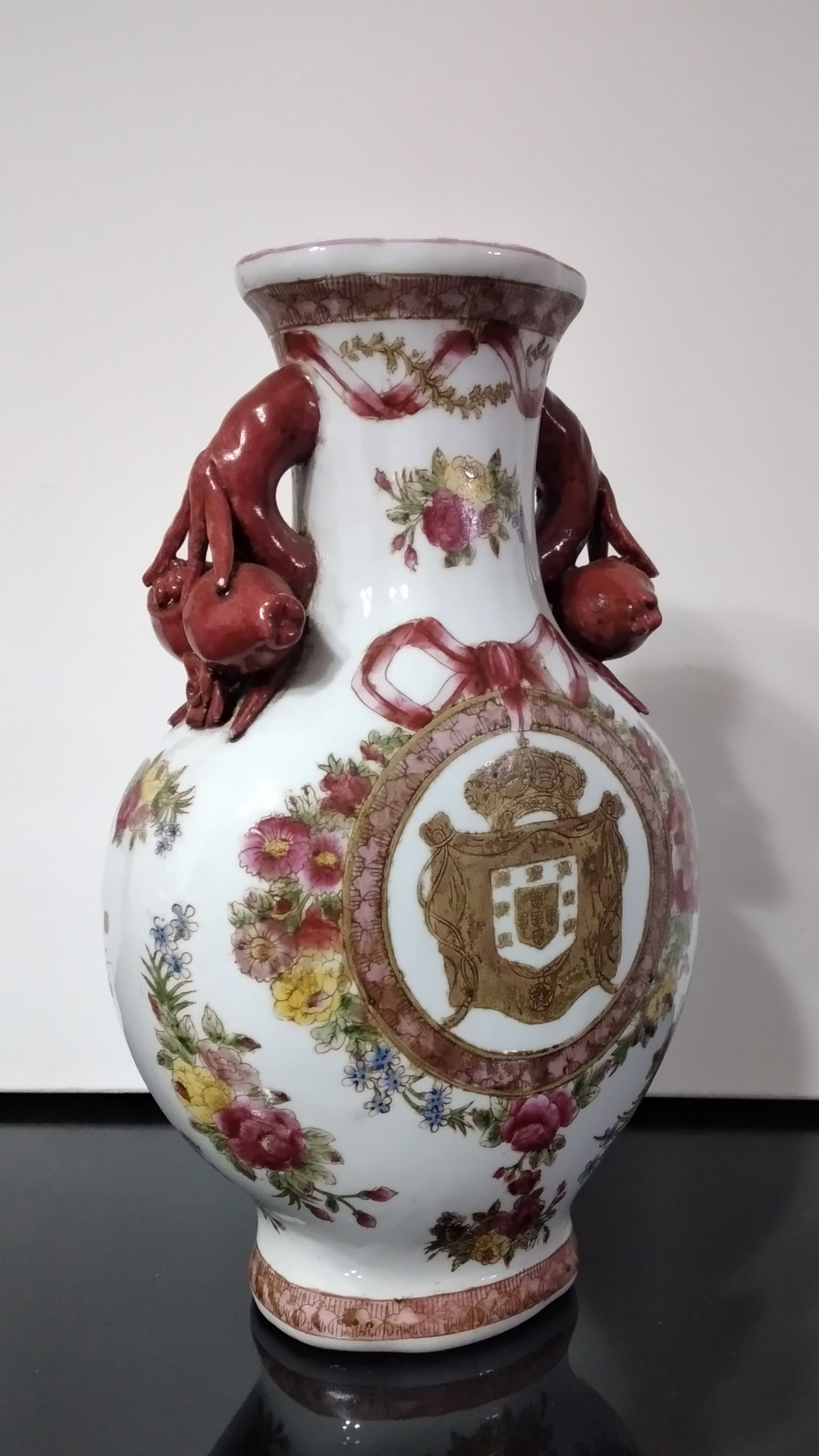 Vaso em porcelana Oriental  5