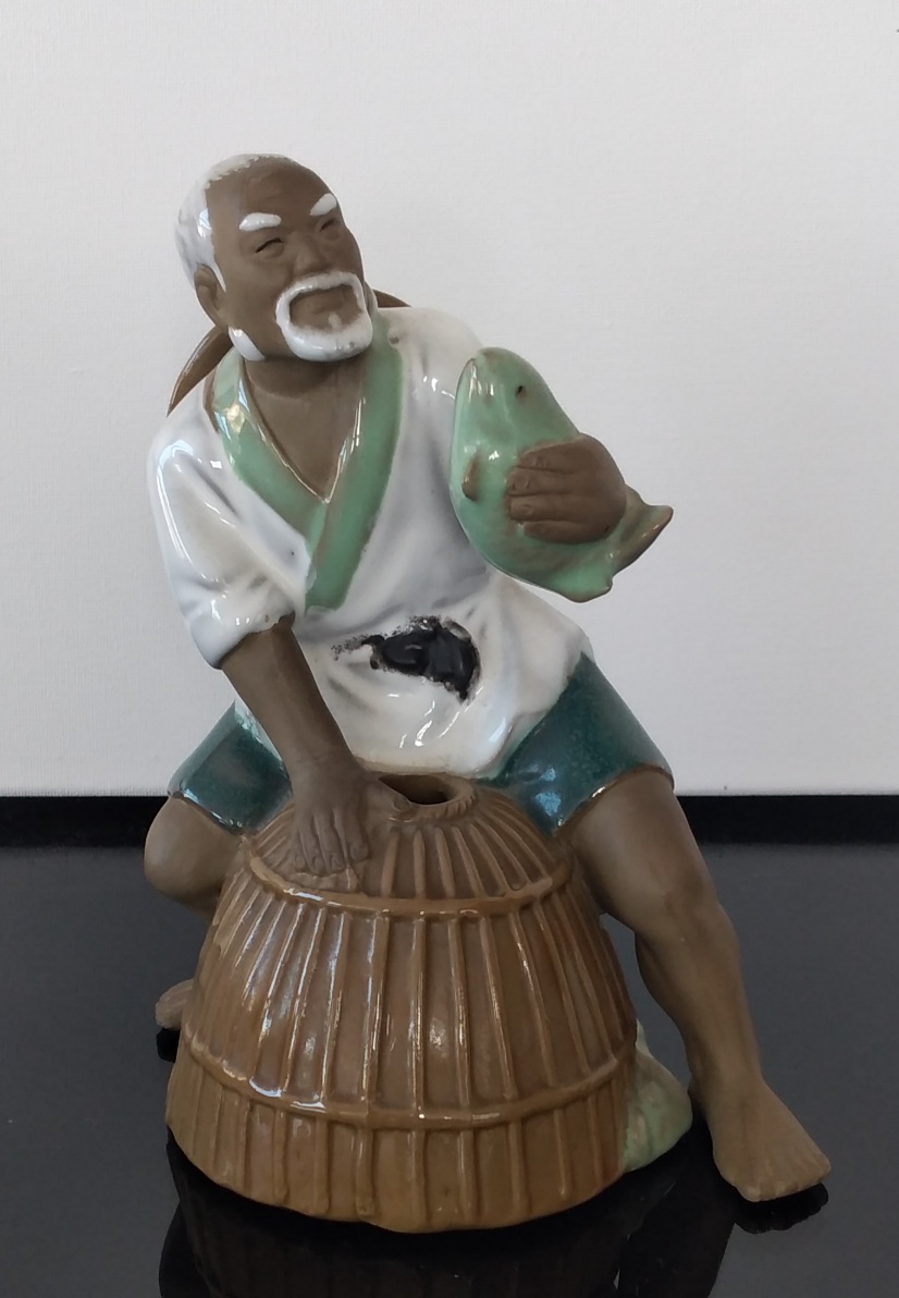 Estatueta, pescador Oriental 
