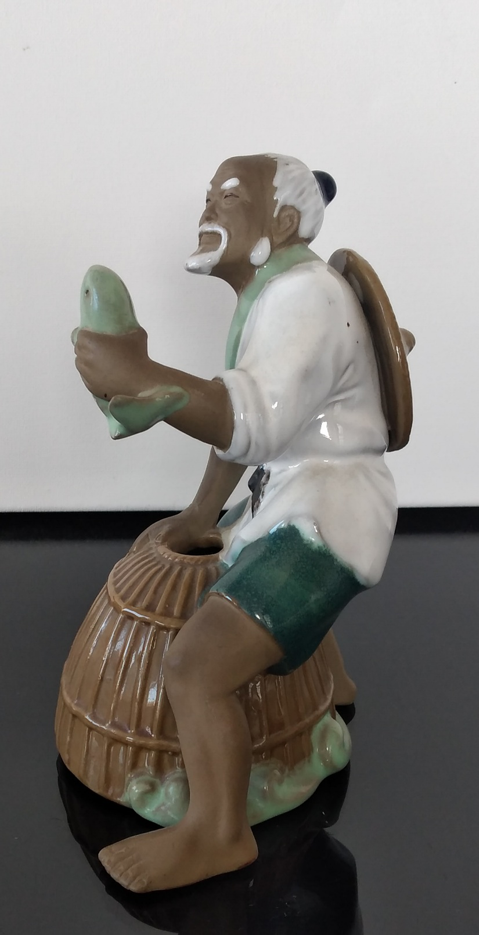 Estatueta, pescador Oriental  3