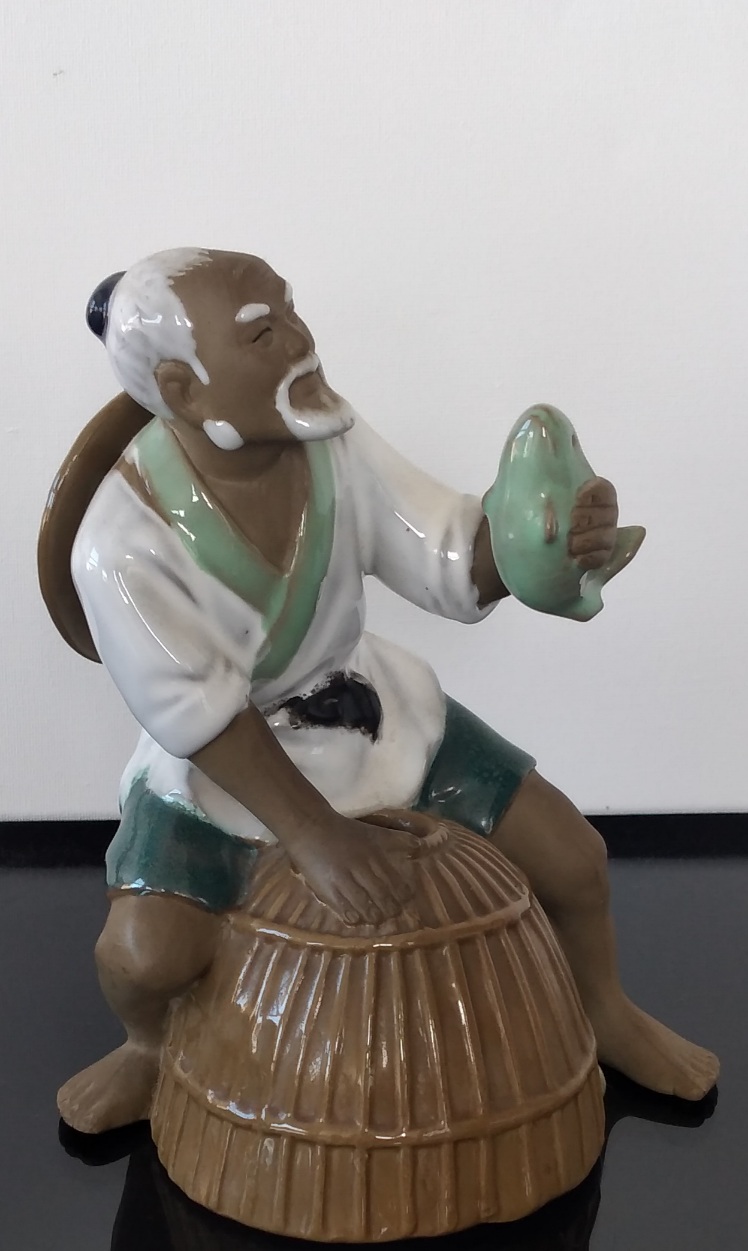 Estatueta, pescador Oriental 