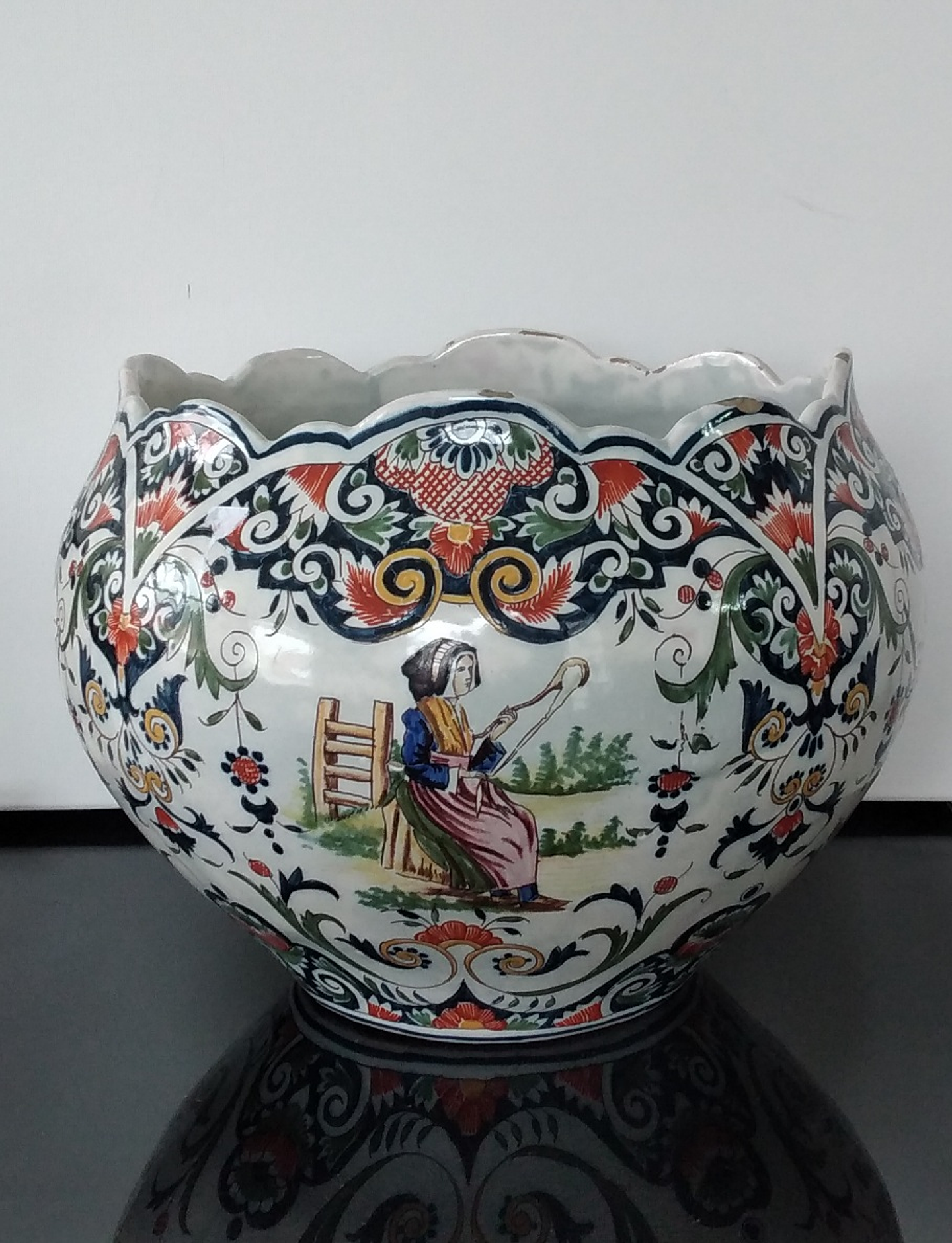 Cache-pot em faiança  1