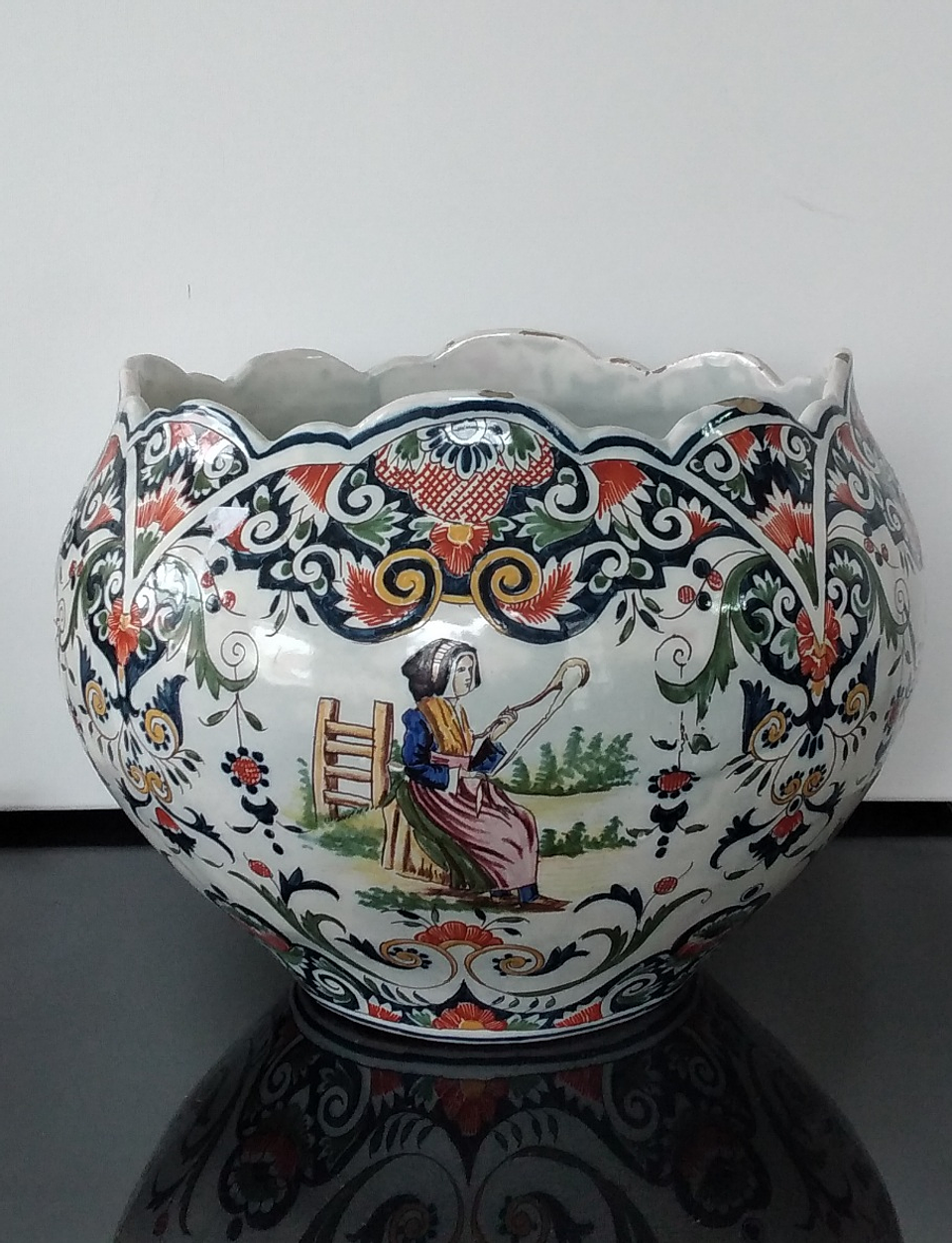 Cache-pot em faiança  1