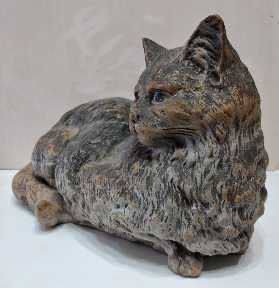 Gato em faiança das Caldas  3