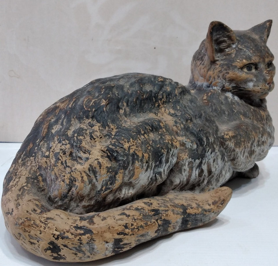 Gato em faiança das Caldas  4