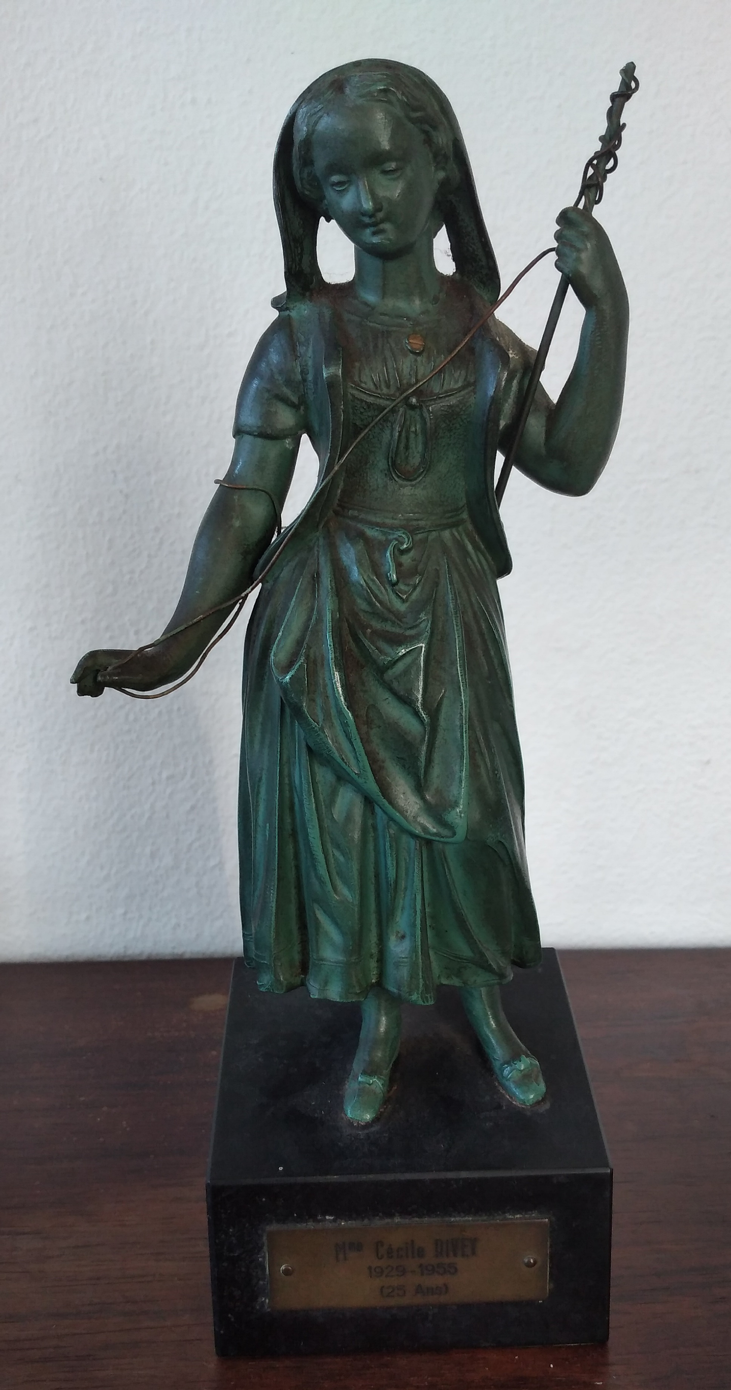 Estatueta em bronze policromado  2