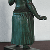 Estatueta em bronze policromado 