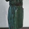 Estatueta em bronze policromado 