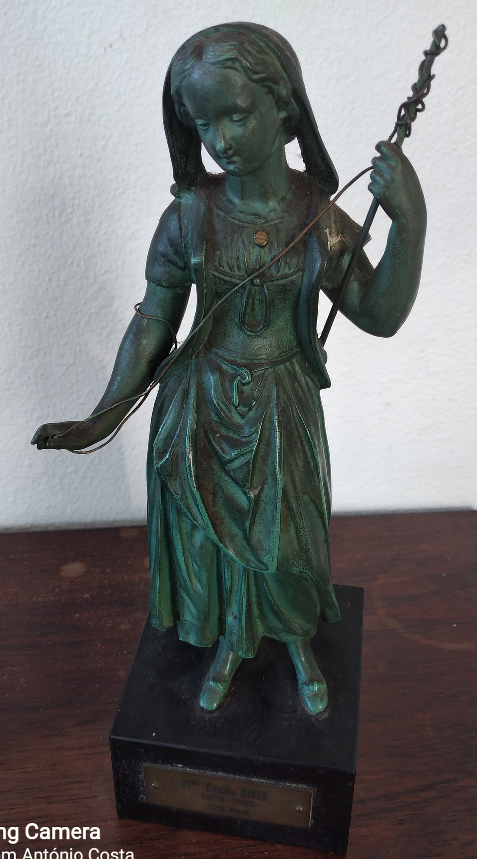 Estatueta em bronze policromado  8