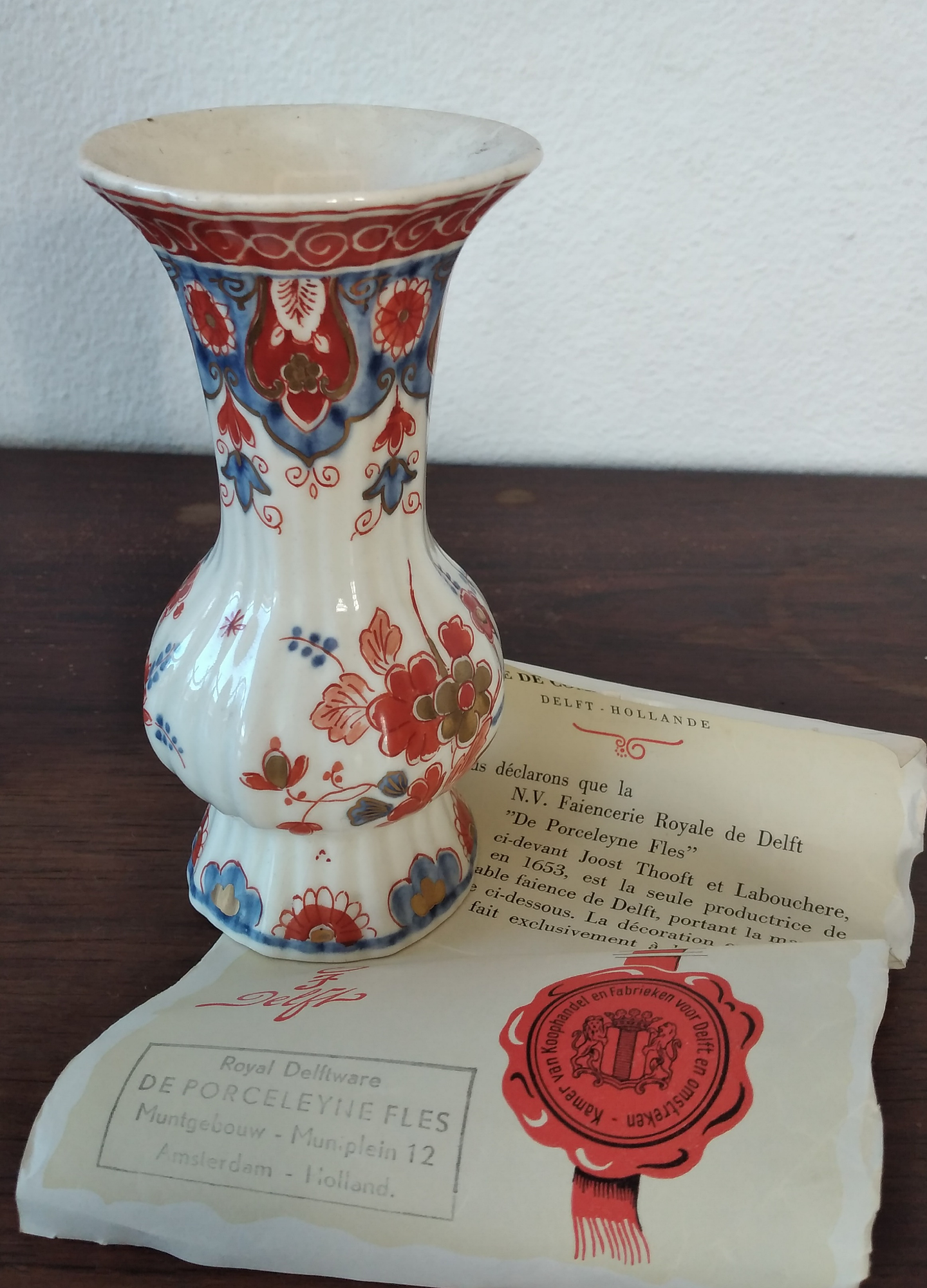 Mini vaso em faiança Delft 5