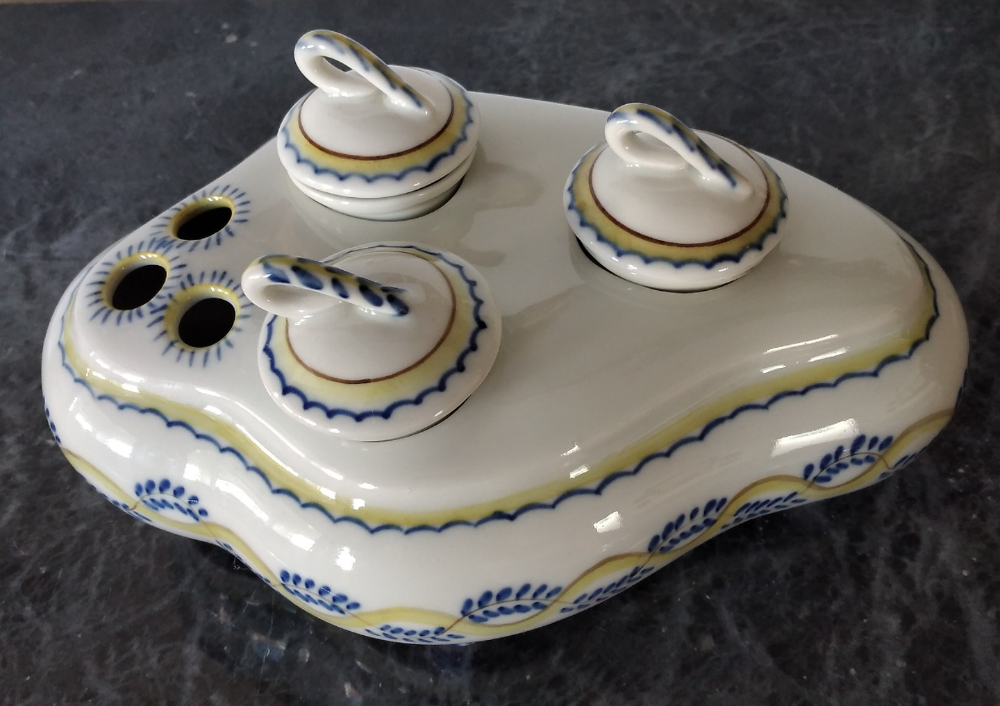 Tinteiro em porcelana de Viana 1