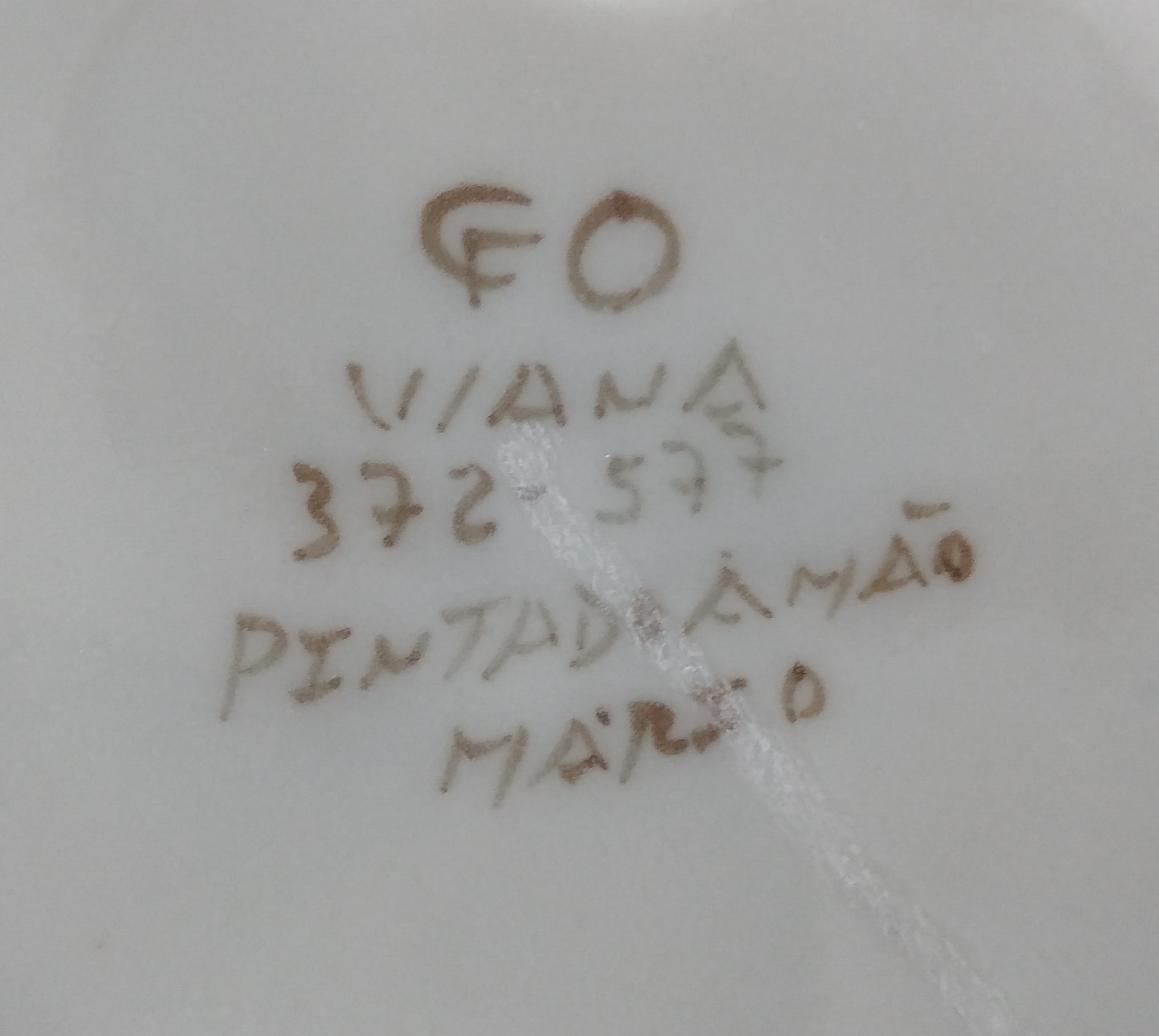 Tinteiro em porcelana de Viana