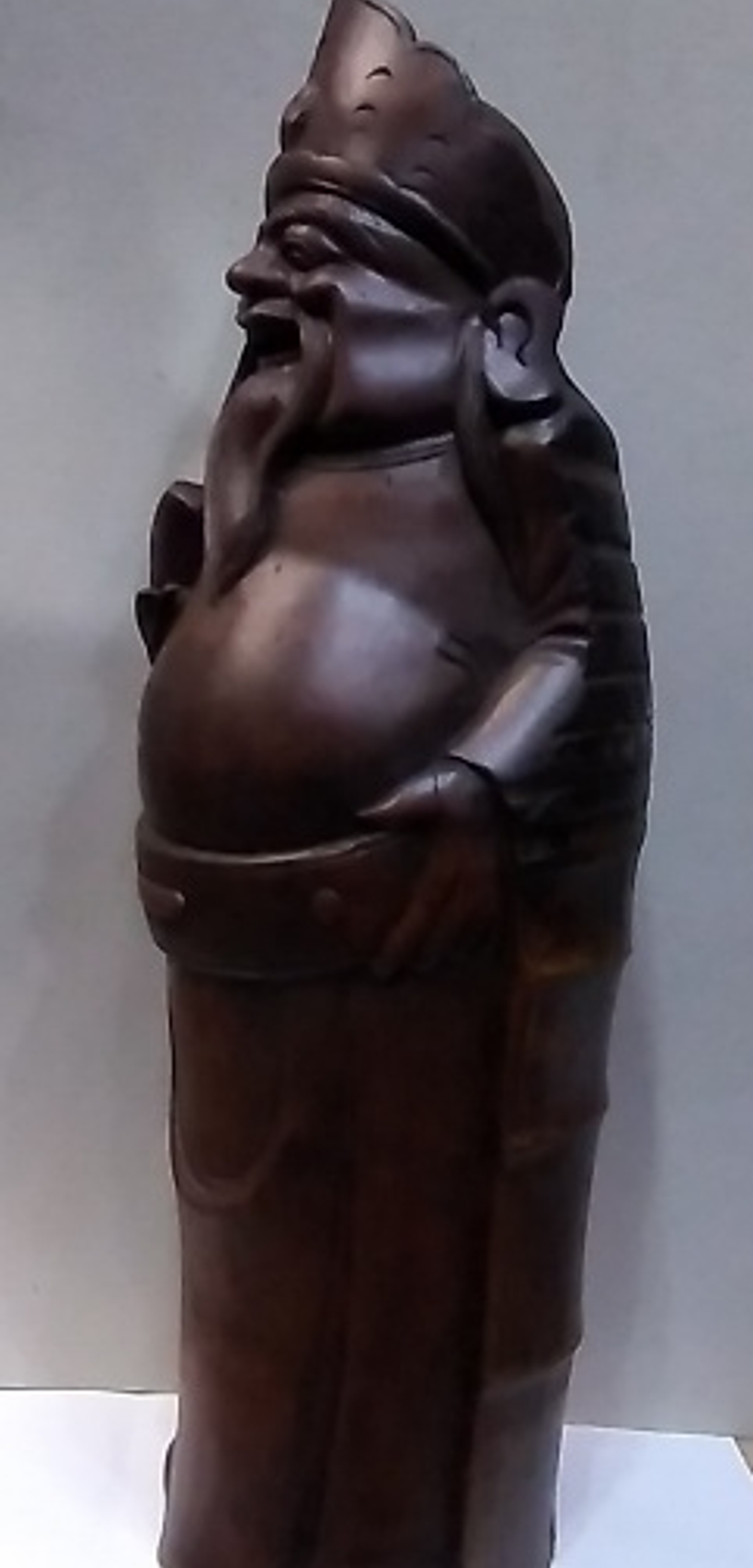 Escultura Oriental em bambu  4