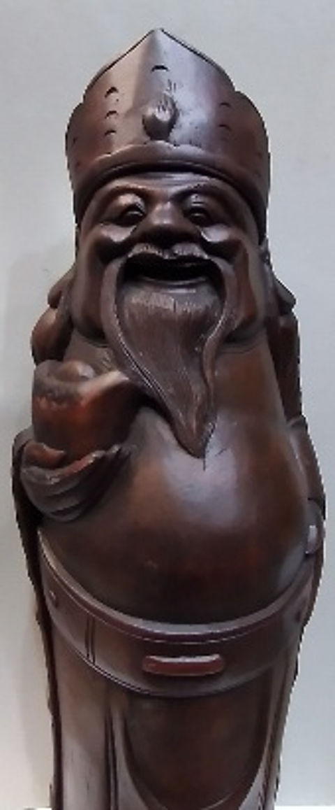 Escultura Oriental em bambu 