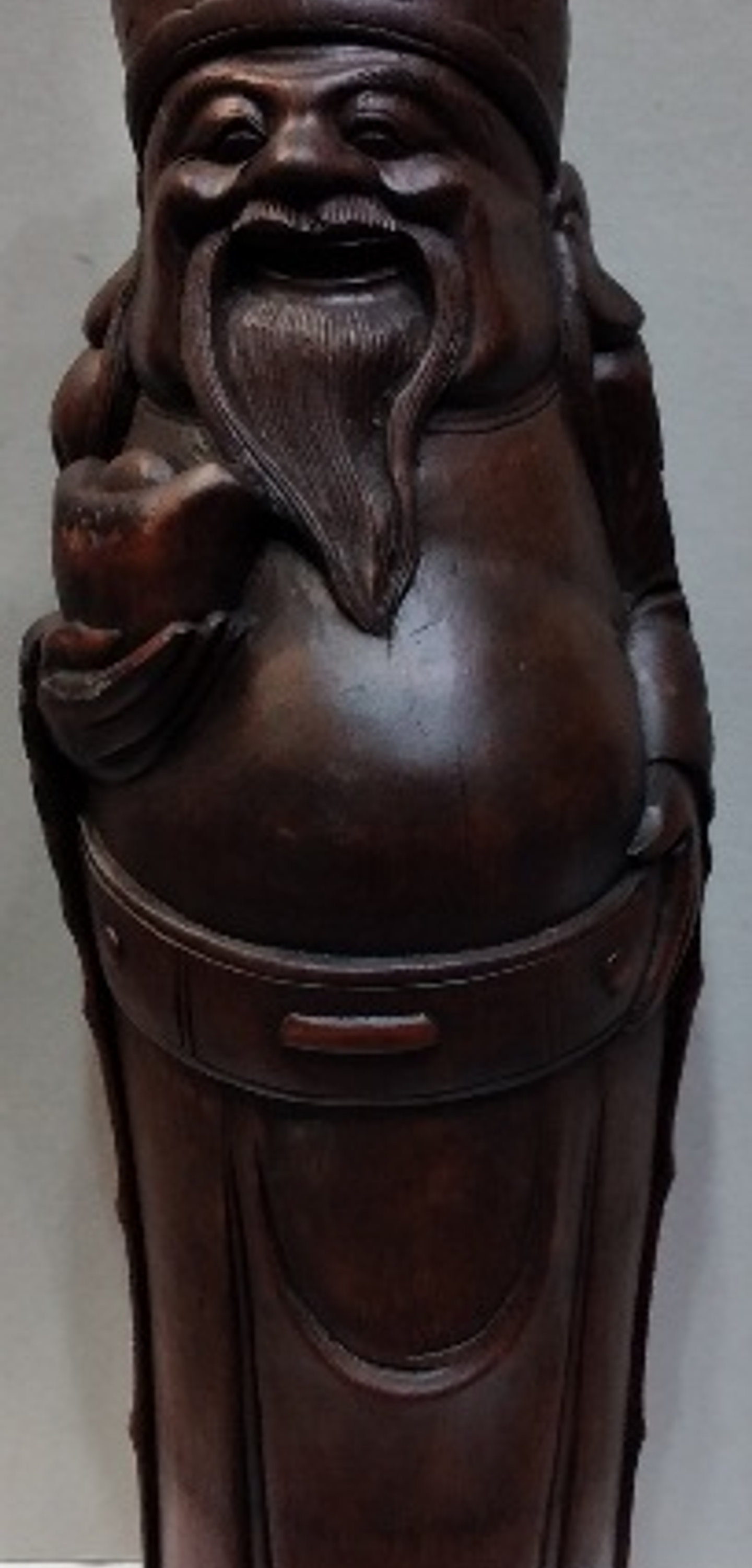 Escultura Oriental em bambu  3