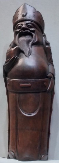 Escultura Oriental em bambu 