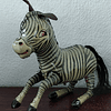 Brinquedo, zebra em lata