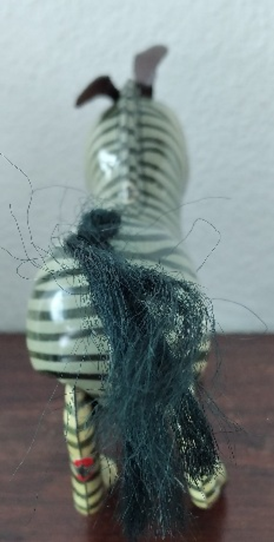 Brinquedo, zebra em lata 6