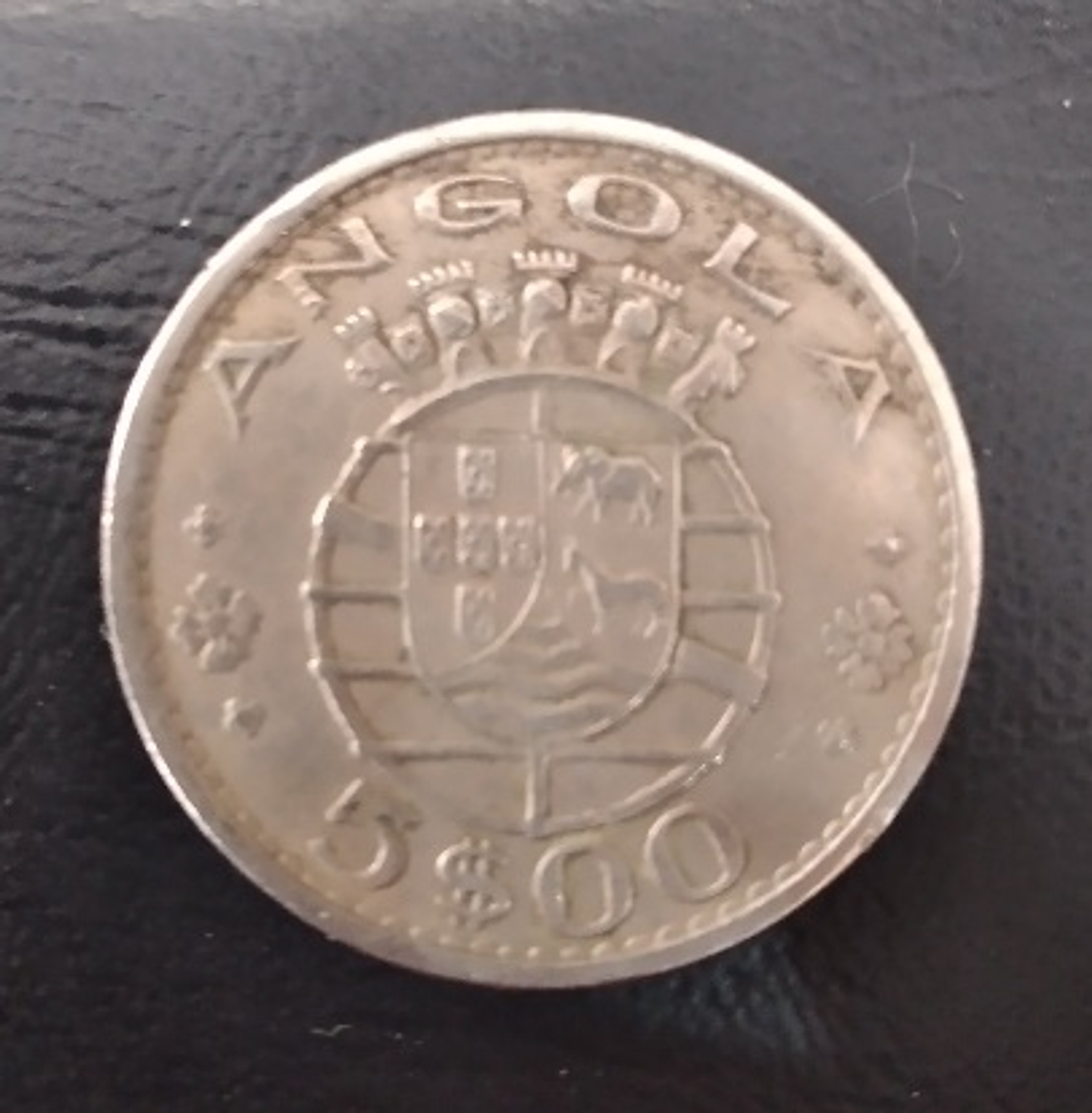 Moeda Angola 5 escudos 1972 1