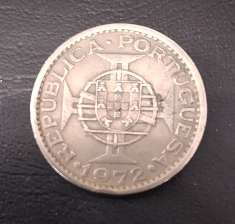 Moeda Angola 5 escudos 1972 2