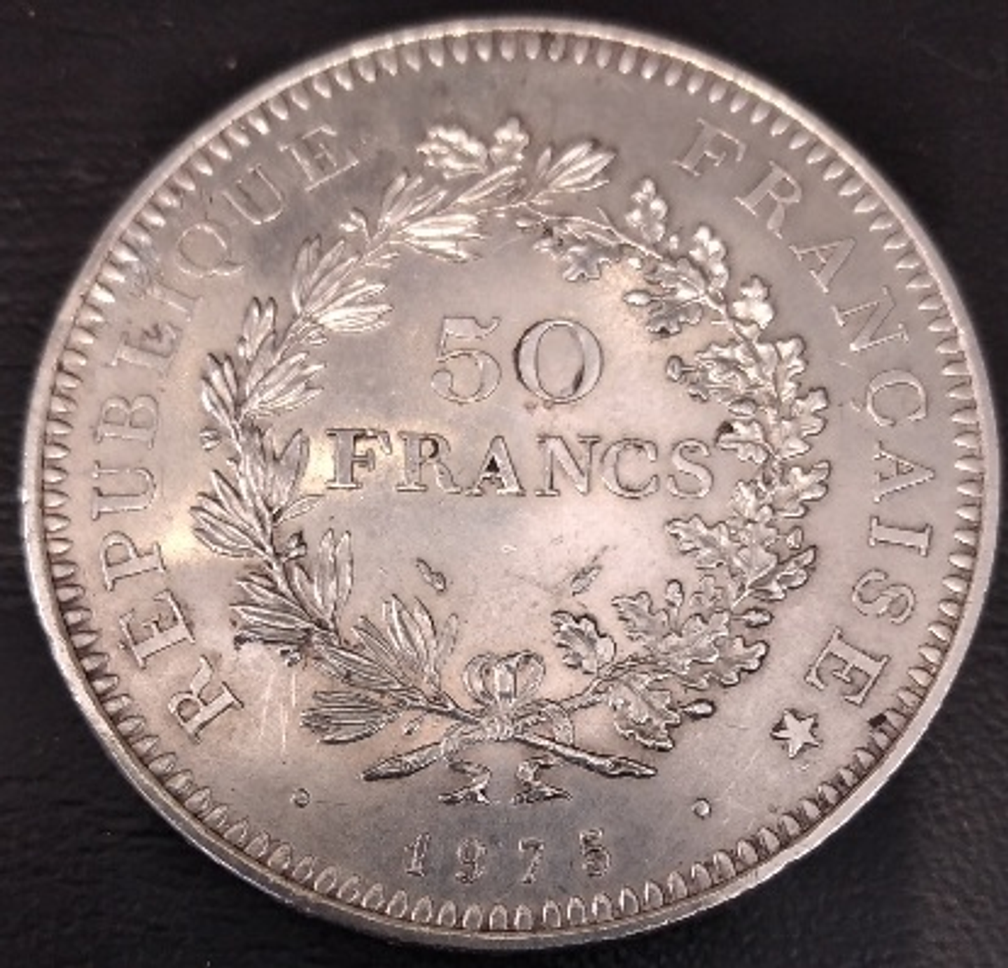 Moeda 50 francos, 1976 2