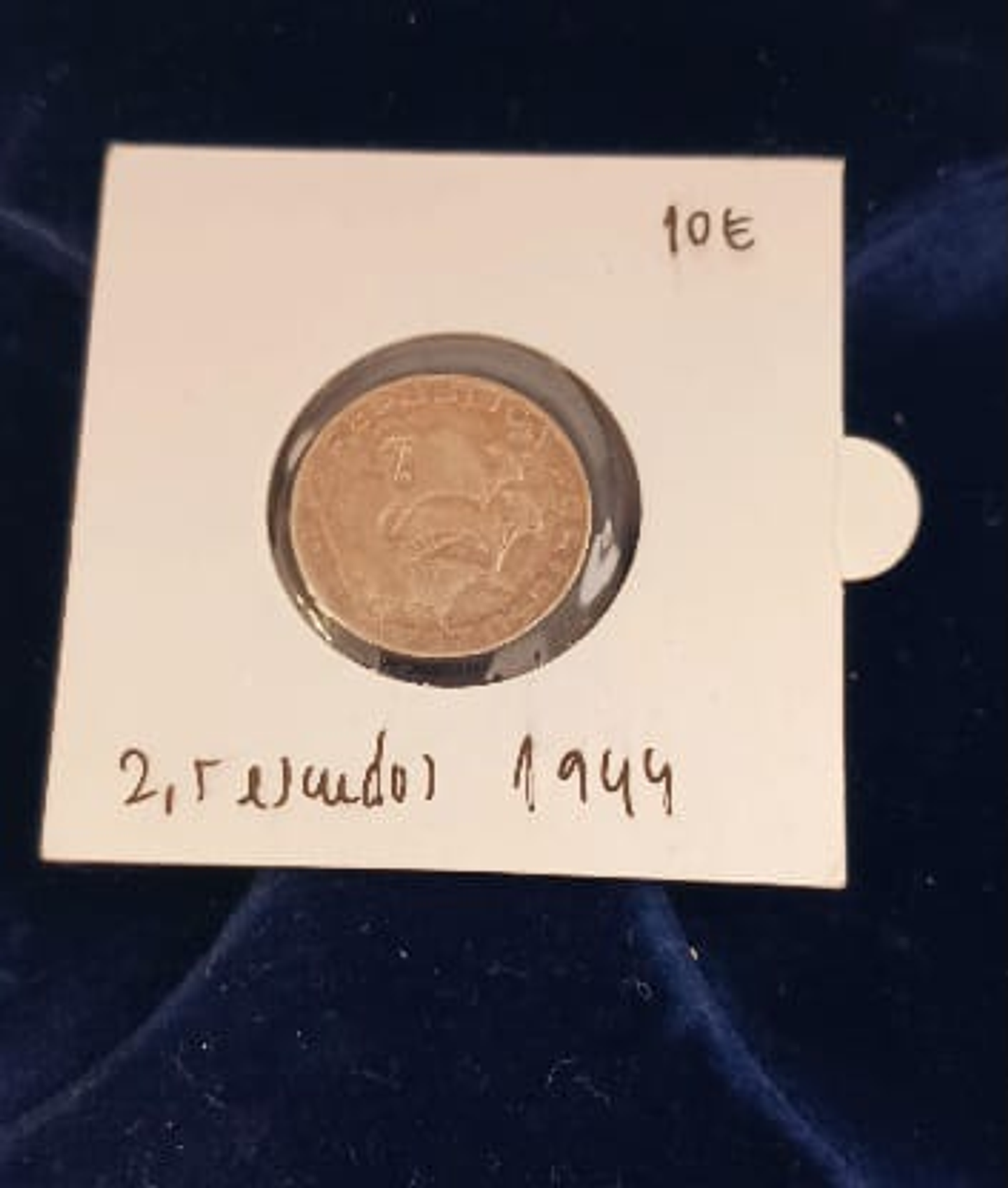 Moeda 2,5 escudos 1944 Portugal  1