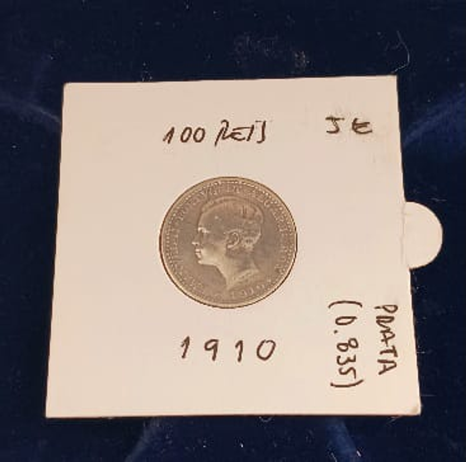 Moeda 100 réis 1910 Portugal  1