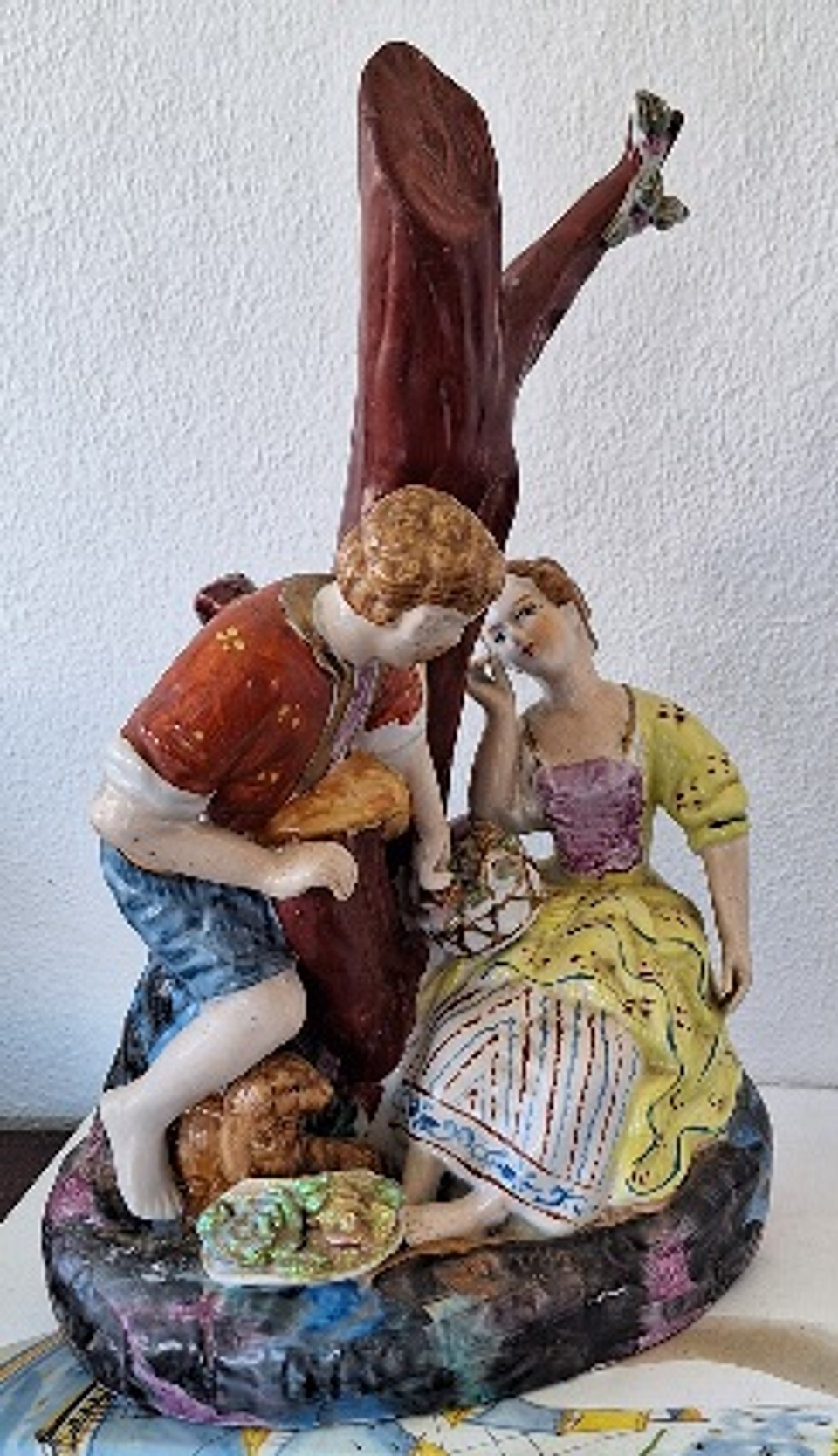 Estatueta, grupo em porcelana Staffordshire 5