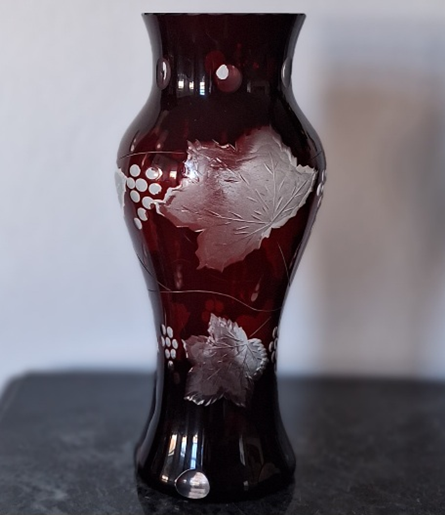 Vaso em cristal overlay 1