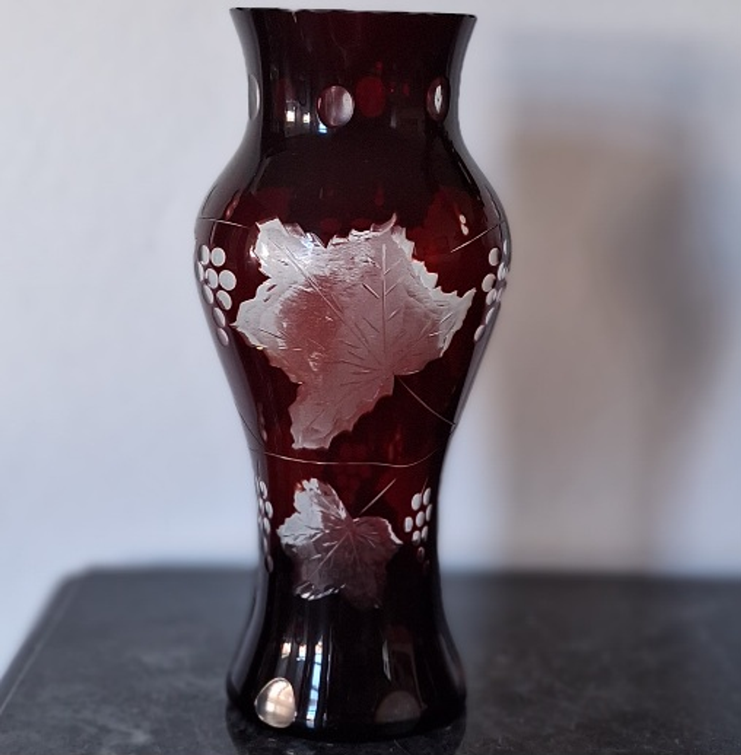 Vaso em cristal overlay 3