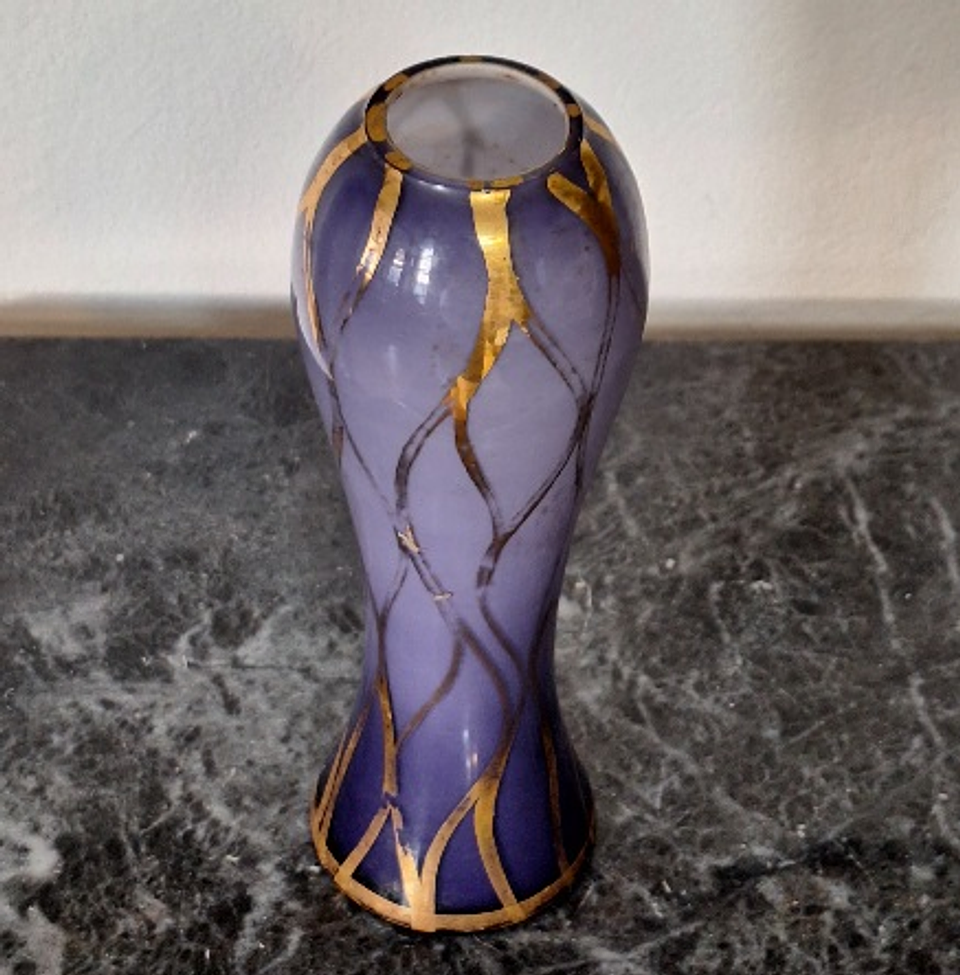 Jarra vidro lilás  3