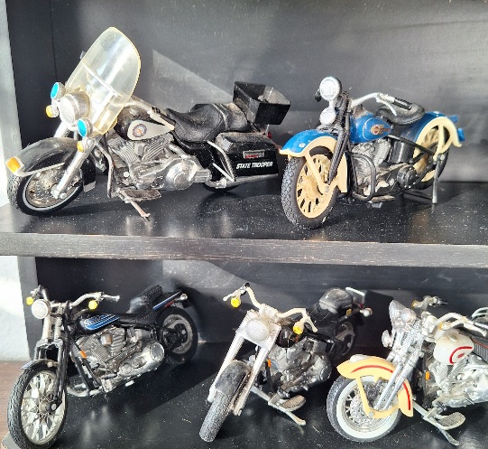 Coleção, miniaturas motos Harley-Davidson