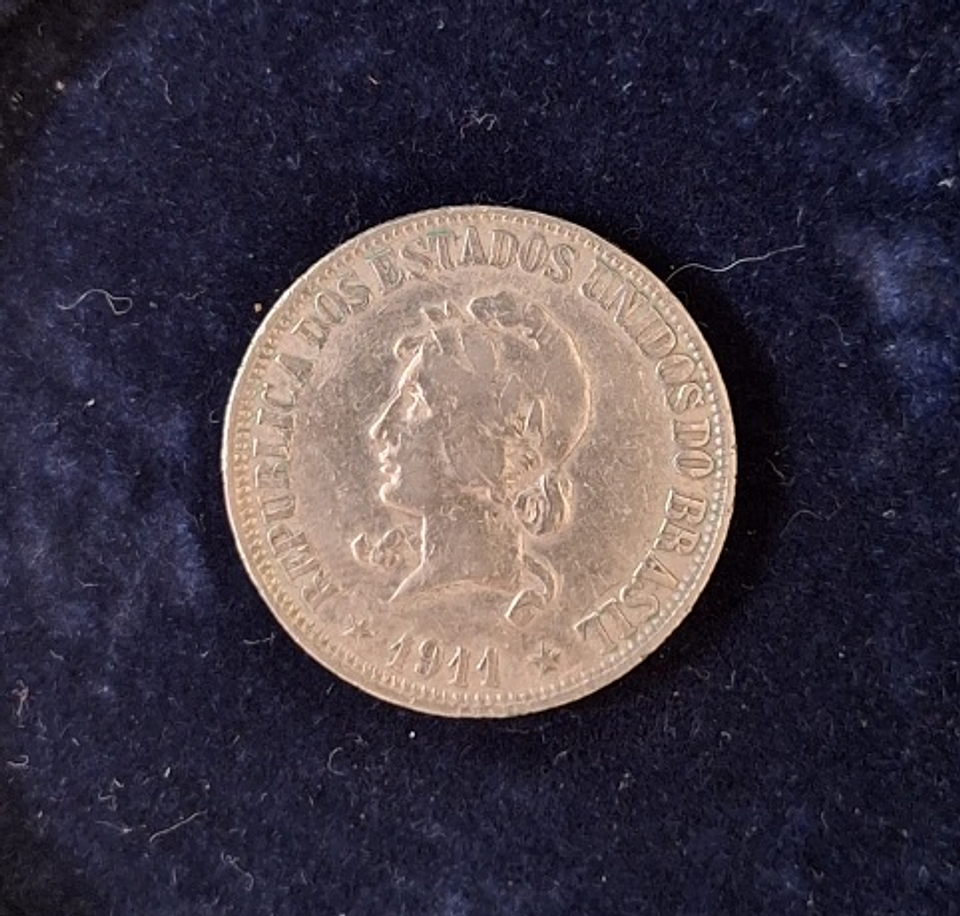 Moeda, 1000 réis, 1911, Brasil  1