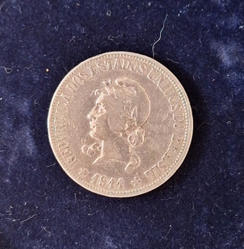 Moeda, 1000 réis, 1911, Brasil  3