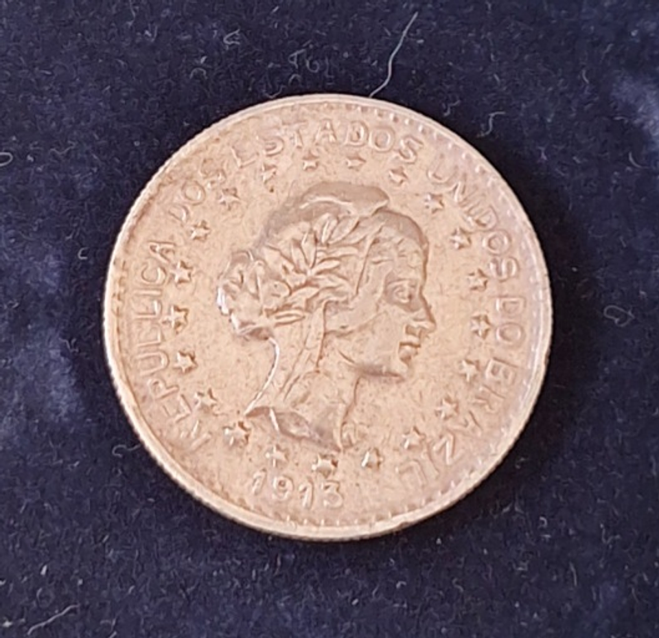 Moeda, 1000 réis, 1913, Brasil  3
