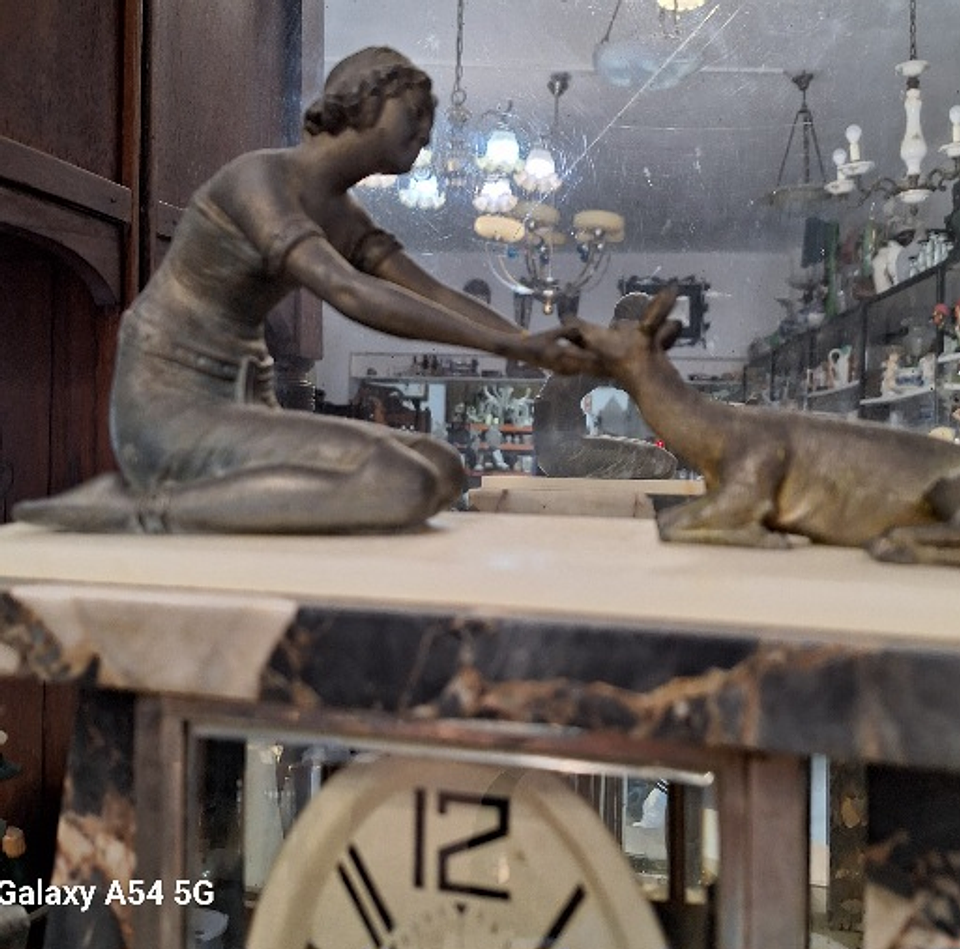 Relógio de lareira art deco 2