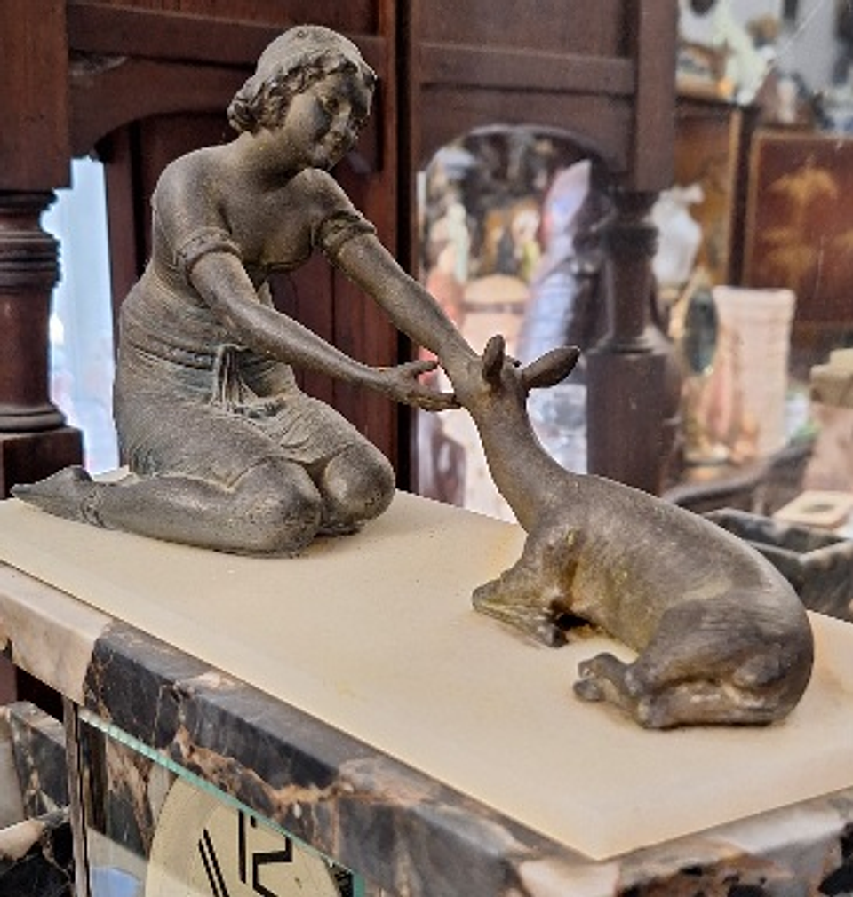 Relógio de lareira art deco 1