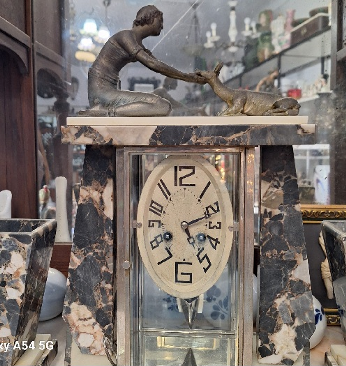 Relógio de lareira art deco 6