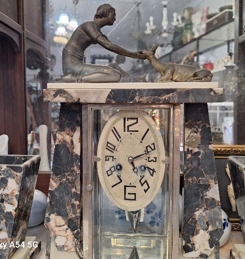 Relógio de lareira art deco 6