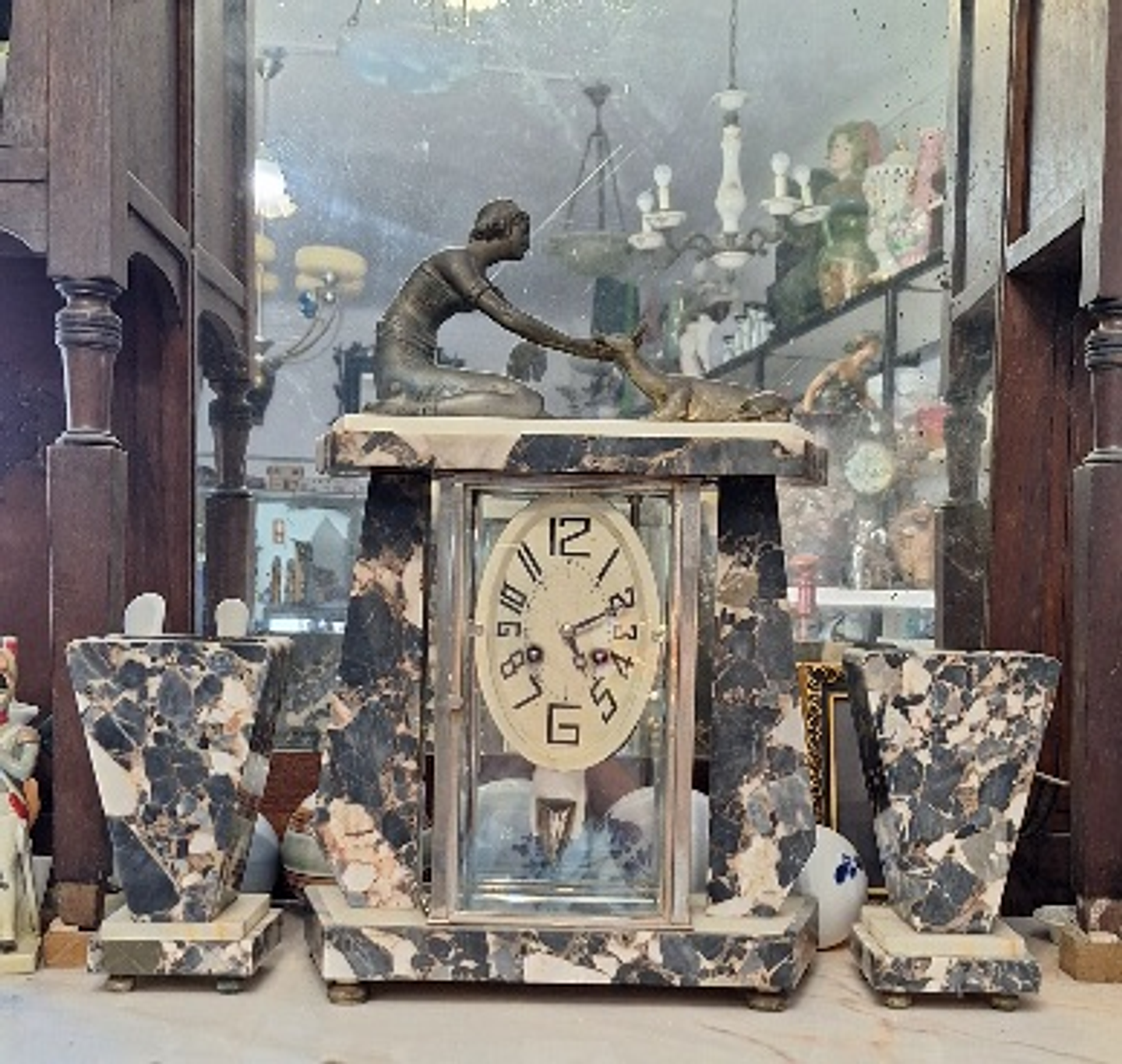 Relógio de lareira art deco 7