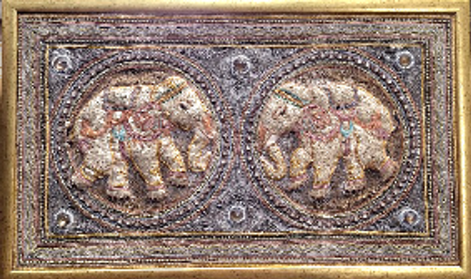 Tapeçaria Birmanesa bordada Kalaga,  2