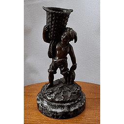 Pescador,  escultura em bronze 