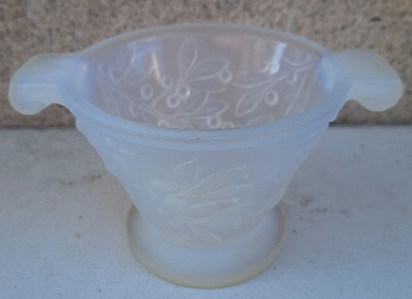 Vaso em Cristal opalinado 7