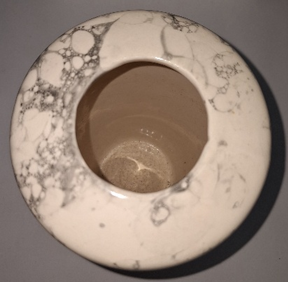 Vaso art deco em faiança  4