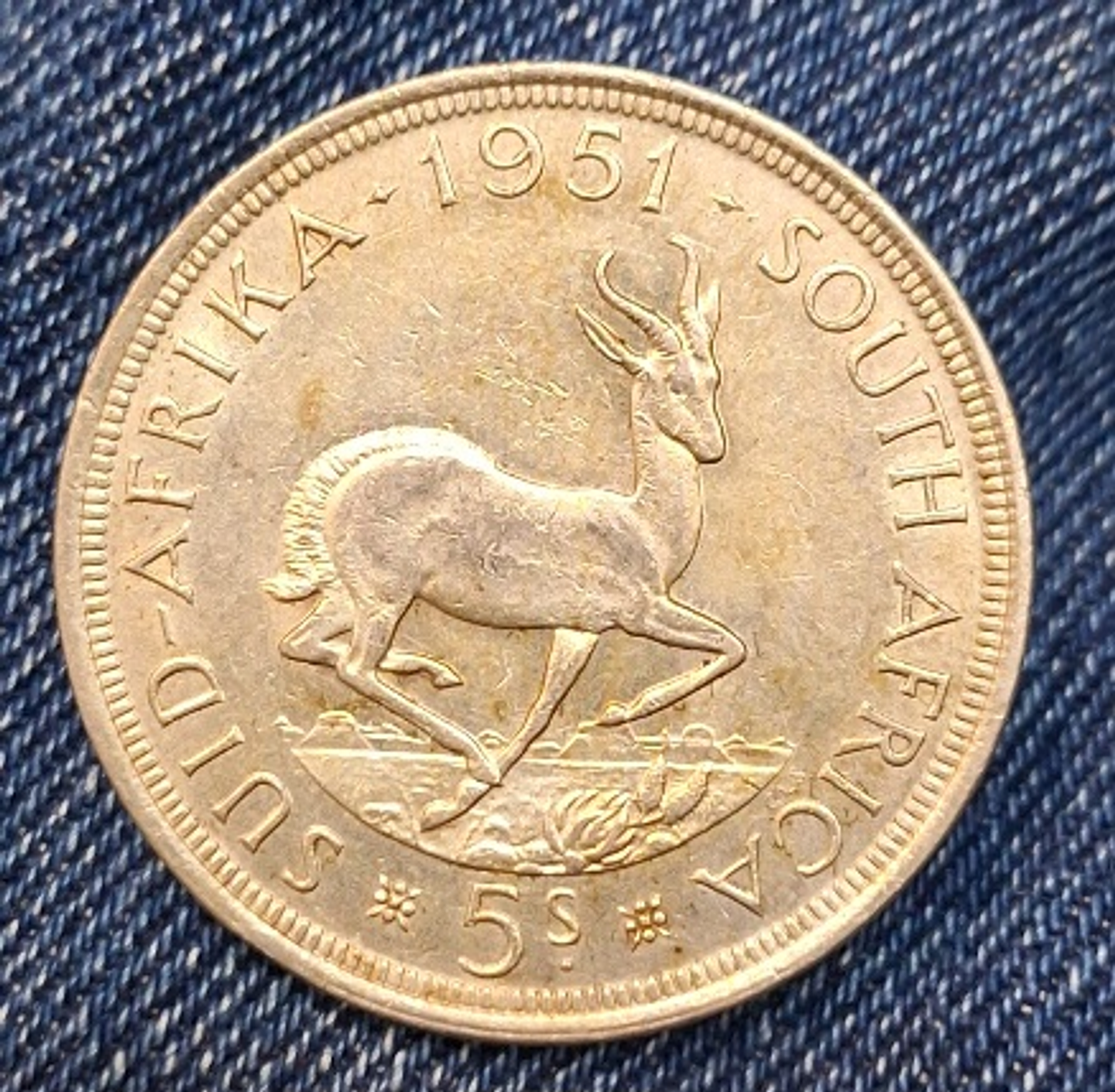 Moeda 5 Schillings África do Sul 1