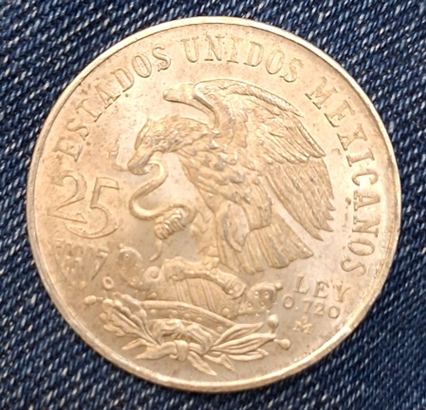 Moeda 25 pesos México, olimpiada 1968 2