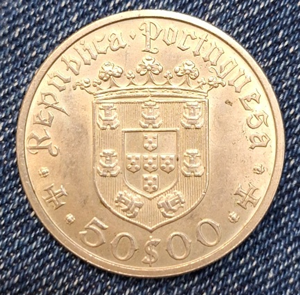 Moeda de 50 escudos, 1968 - Pedro Álvares Cabral 2