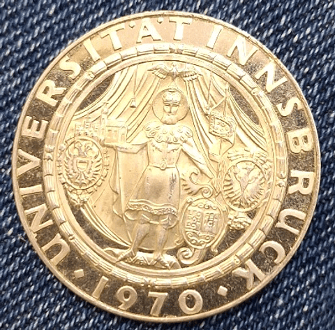 Moeda 50 schillings, Austria,  1970